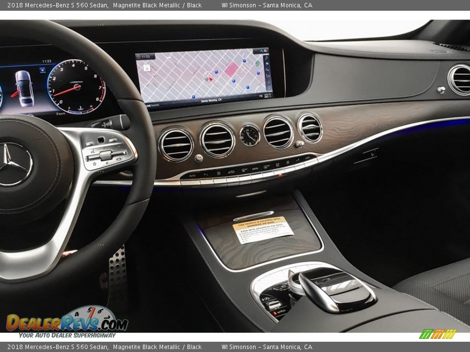 2018 Mercedes-Benz S 560 Sedan Magnetite Black Metallic / Black Photo #6