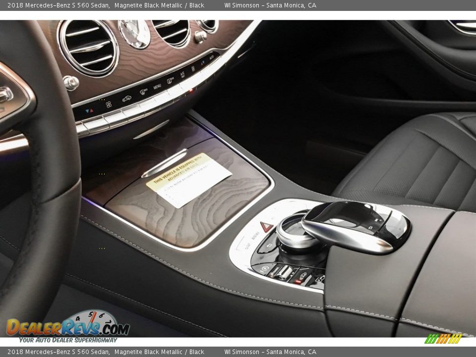 2018 Mercedes-Benz S 560 Sedan Magnetite Black Metallic / Black Photo #7