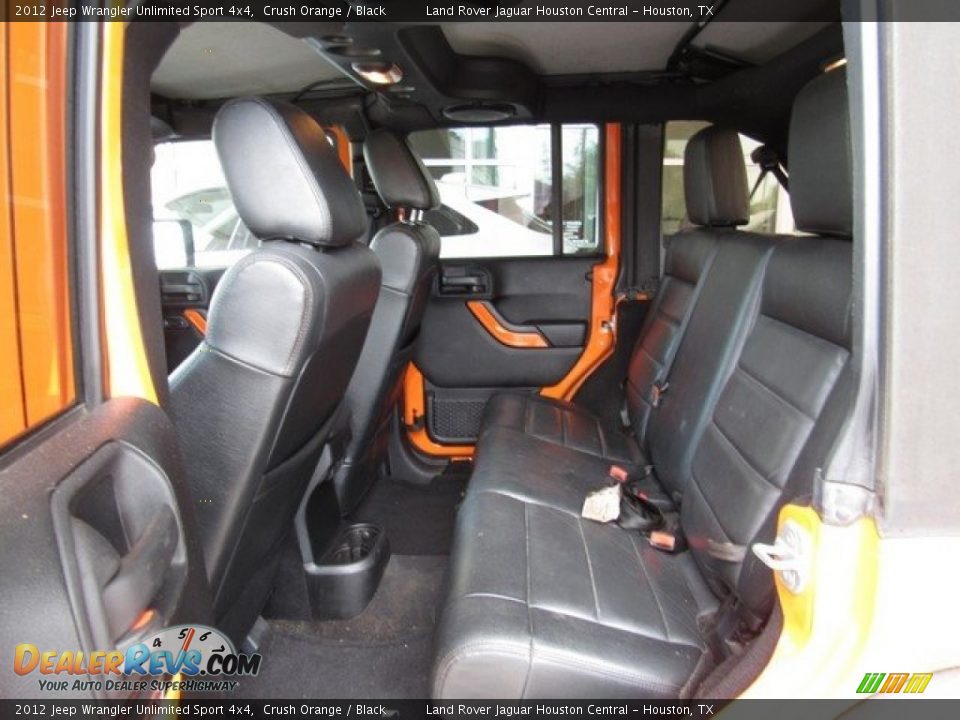 2012 Jeep Wrangler Unlimited Sport 4x4 Crush Orange / Black Photo #13