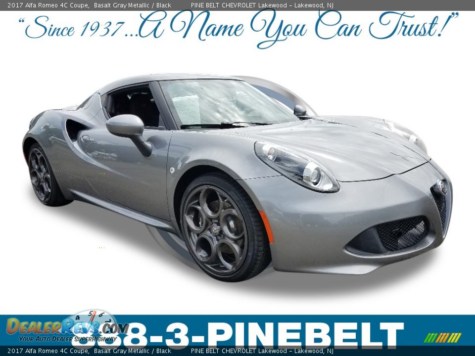 2017 Alfa Romeo 4C Coupe Basalt Gray Metallic / Black Photo #1