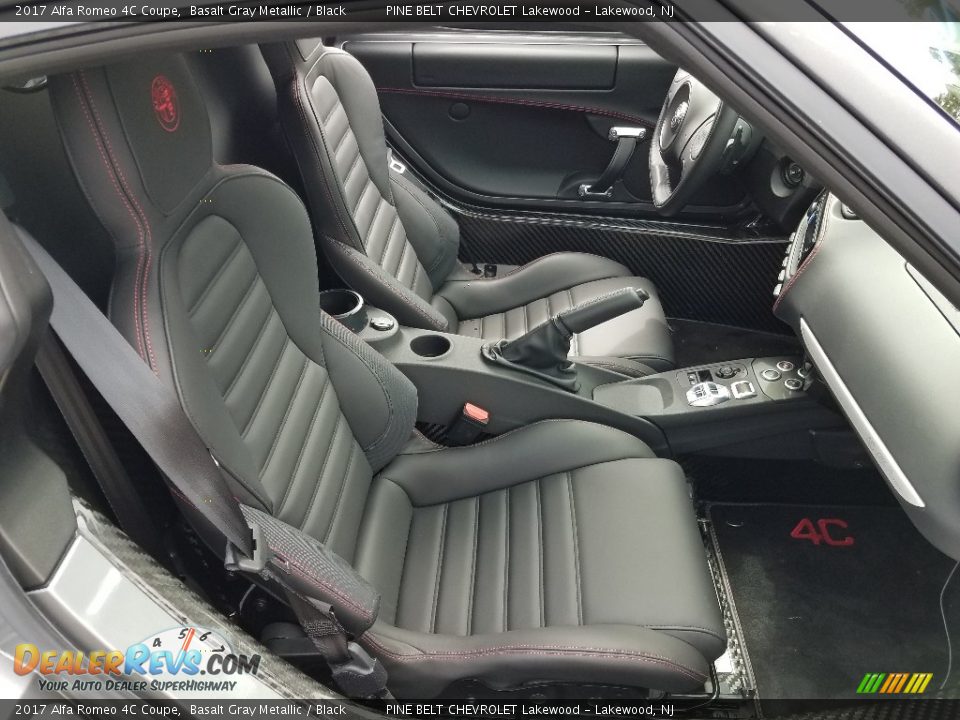 Black Interior - 2017 Alfa Romeo 4C Coupe Photo #12