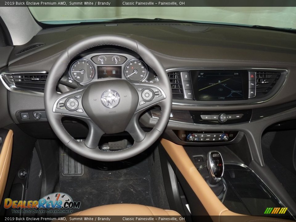 Dashboard of 2019 Buick Enclave Premium AWD Photo #10