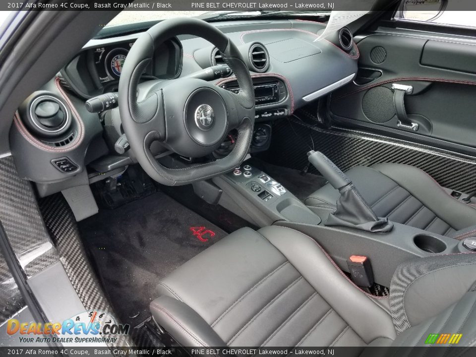 Black Interior - 2017 Alfa Romeo 4C Coupe Photo #15