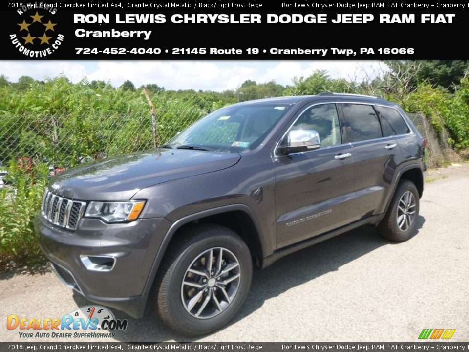 2018 Jeep Grand Cherokee Limited 4x4 Granite Crystal Metallic / Black/Light Frost Beige Photo #1