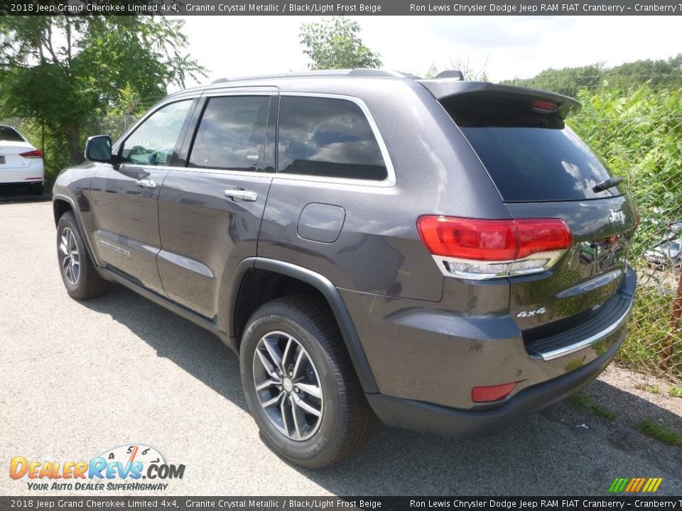 2018 Jeep Grand Cherokee Limited 4x4 Granite Crystal Metallic / Black/Light Frost Beige Photo #3