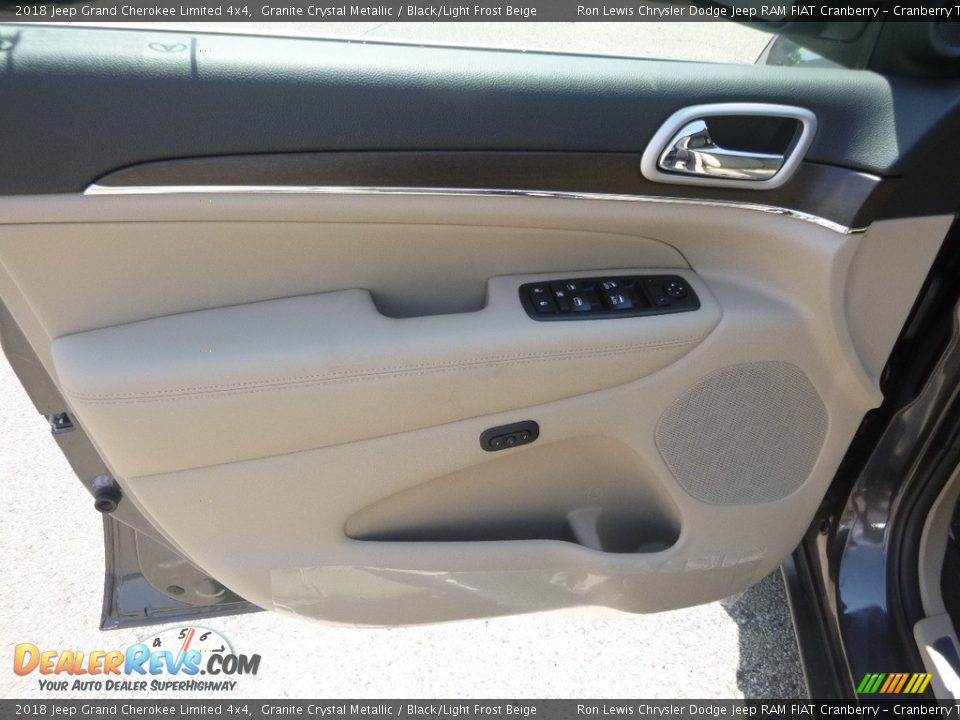 2018 Jeep Grand Cherokee Limited 4x4 Granite Crystal Metallic / Black/Light Frost Beige Photo #10