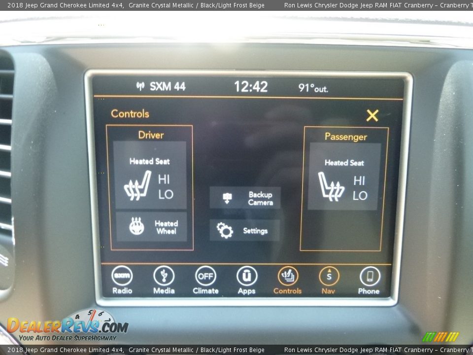 2018 Jeep Grand Cherokee Limited 4x4 Granite Crystal Metallic / Black/Light Frost Beige Photo #19