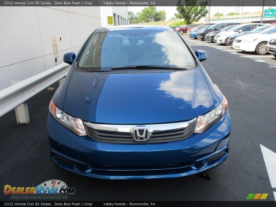 2012 Honda Civic EX Sedan Dyno Blue Pearl / Gray Photo #7