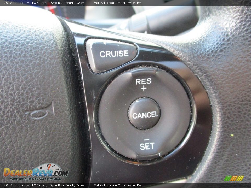 2012 Honda Civic EX Sedan Dyno Blue Pearl / Gray Photo #16
