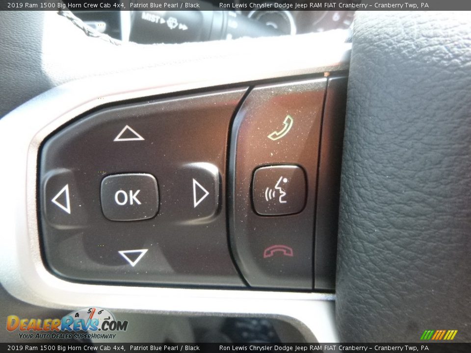 2019 Ram 1500 Big Horn Crew Cab 4x4 Patriot Blue Pearl / Black Photo #20