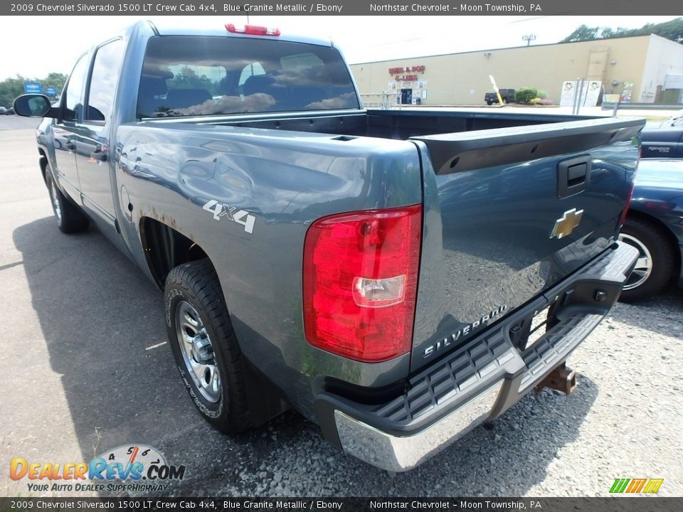 2009 Chevrolet Silverado 1500 LT Crew Cab 4x4 Blue Granite Metallic / Ebony Photo #2
