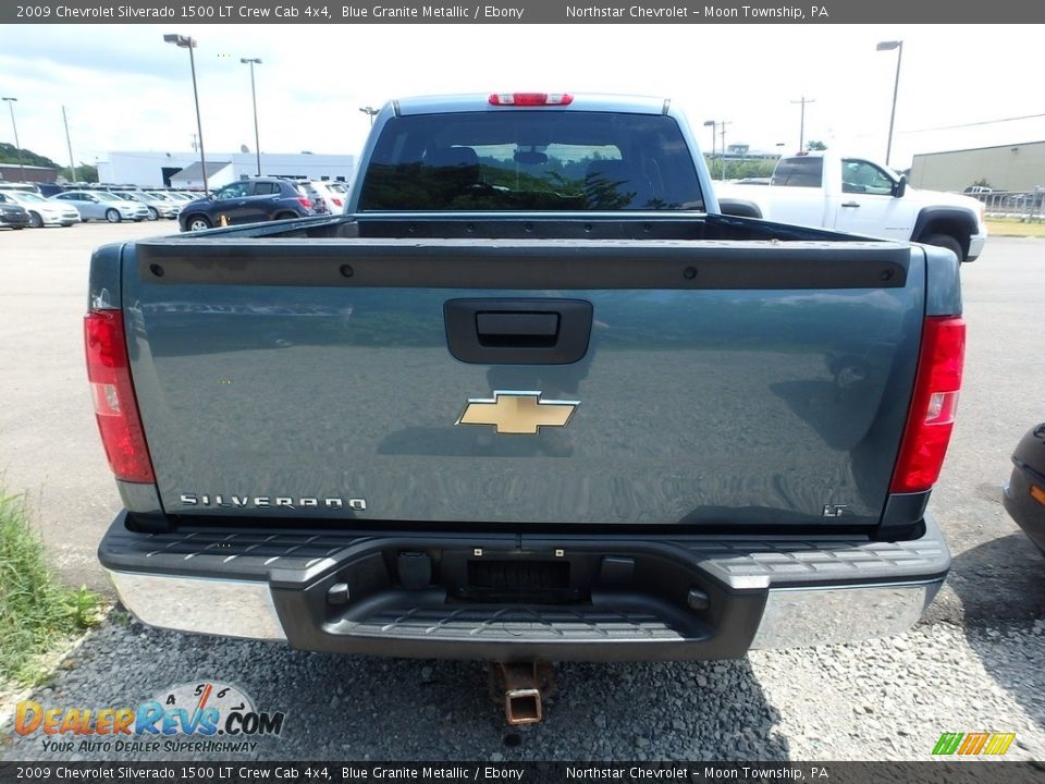 2009 Chevrolet Silverado 1500 LT Crew Cab 4x4 Blue Granite Metallic / Ebony Photo #3
