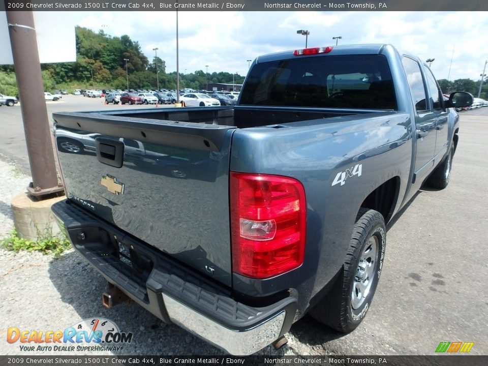 2009 Chevrolet Silverado 1500 LT Crew Cab 4x4 Blue Granite Metallic / Ebony Photo #4
