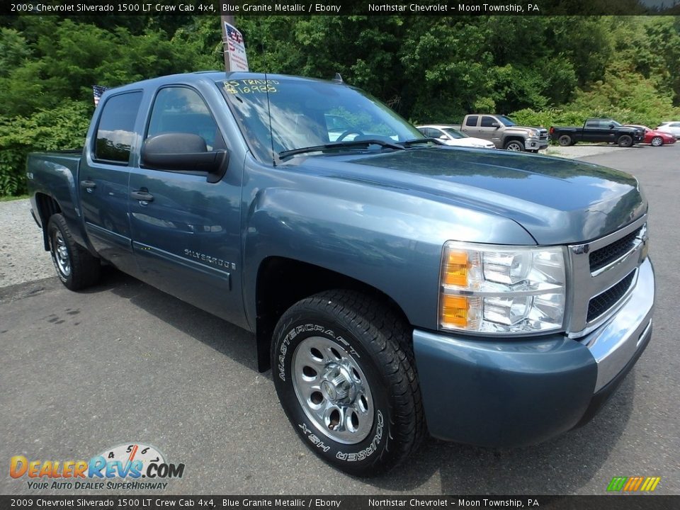 2009 Chevrolet Silverado 1500 LT Crew Cab 4x4 Blue Granite Metallic / Ebony Photo #5