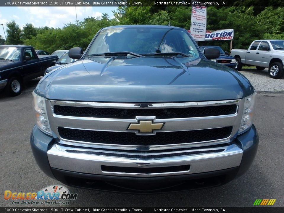 2009 Chevrolet Silverado 1500 LT Crew Cab 4x4 Blue Granite Metallic / Ebony Photo #6