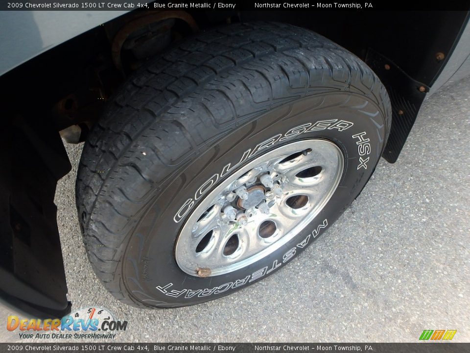 2009 Chevrolet Silverado 1500 LT Crew Cab 4x4 Blue Granite Metallic / Ebony Photo #7