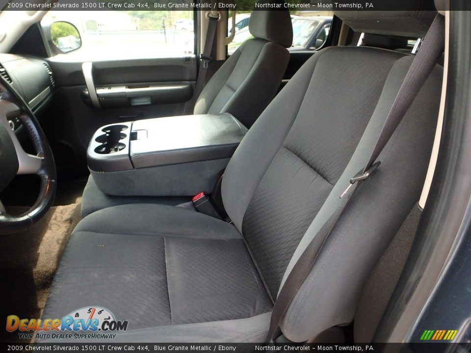2009 Chevrolet Silverado 1500 LT Crew Cab 4x4 Blue Granite Metallic / Ebony Photo #8