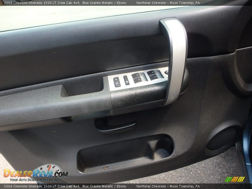 2009 Chevrolet Silverado 1500 LT Crew Cab 4x4 Blue Granite Metallic / Ebony Photo #11
