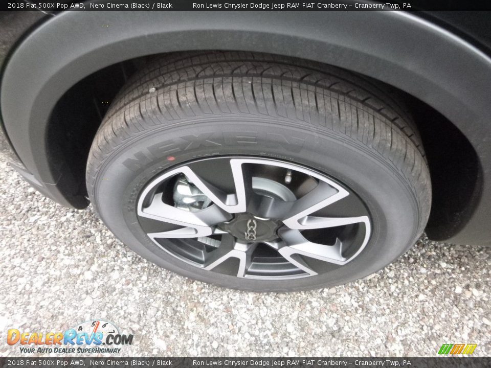 2018 Fiat 500X Pop AWD Nero Cinema (Black) / Black Photo #2