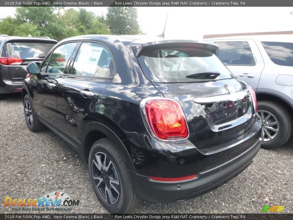 2018 Fiat 500X Pop AWD Nero Cinema (Black) / Black Photo #3