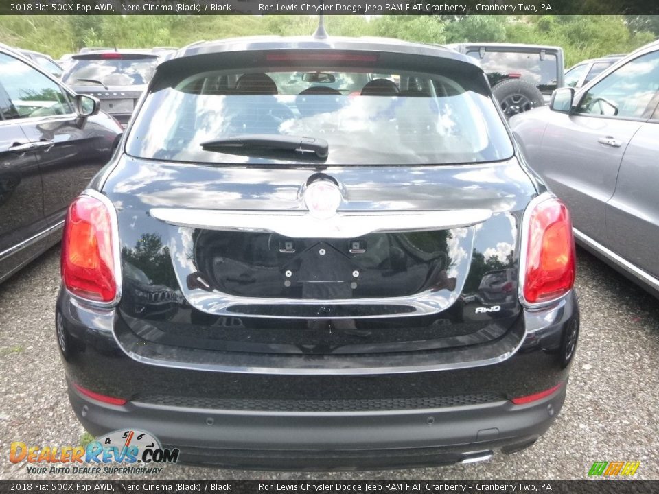 2018 Fiat 500X Pop AWD Nero Cinema (Black) / Black Photo #4