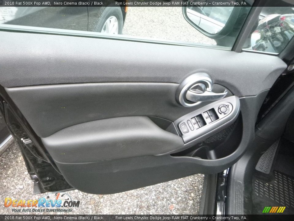 2018 Fiat 500X Pop AWD Nero Cinema (Black) / Black Photo #11