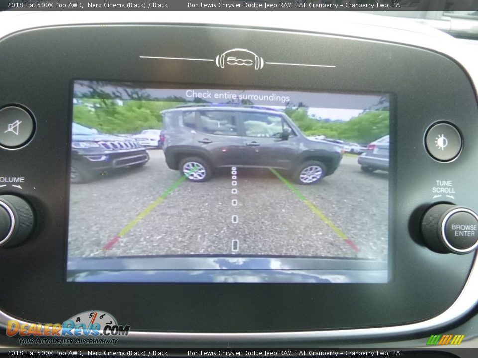 2018 Fiat 500X Pop AWD Nero Cinema (Black) / Black Photo #15