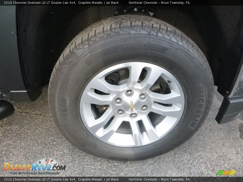 2019 Chevrolet Silverado LD LT Double Cab 4x4 Graphite Metallic / Jet Black Photo #9
