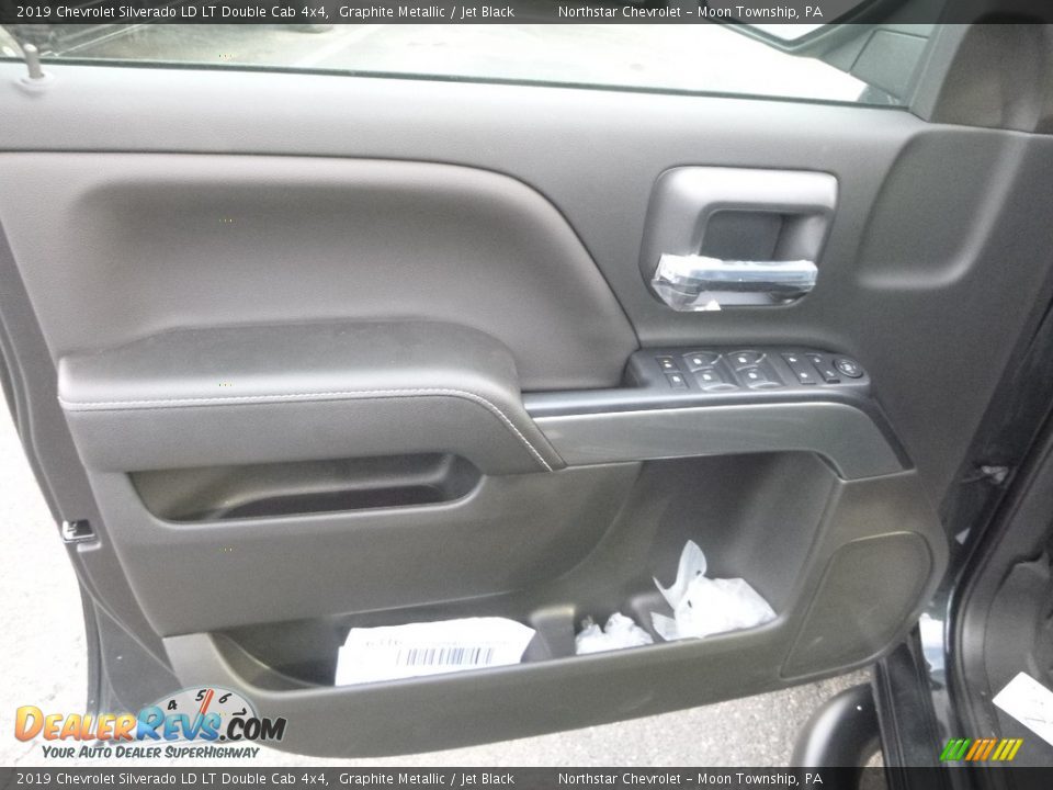2019 Chevrolet Silverado LD LT Double Cab 4x4 Graphite Metallic / Jet Black Photo #14