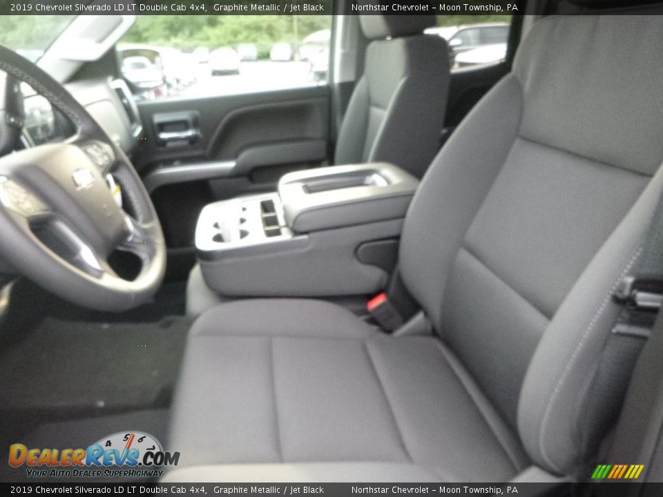 2019 Chevrolet Silverado LD LT Double Cab 4x4 Graphite Metallic / Jet Black Photo #15