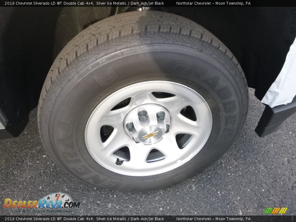 2019 Chevrolet Silverado LD WT Double Cab 4x4 Wheel Photo #9
