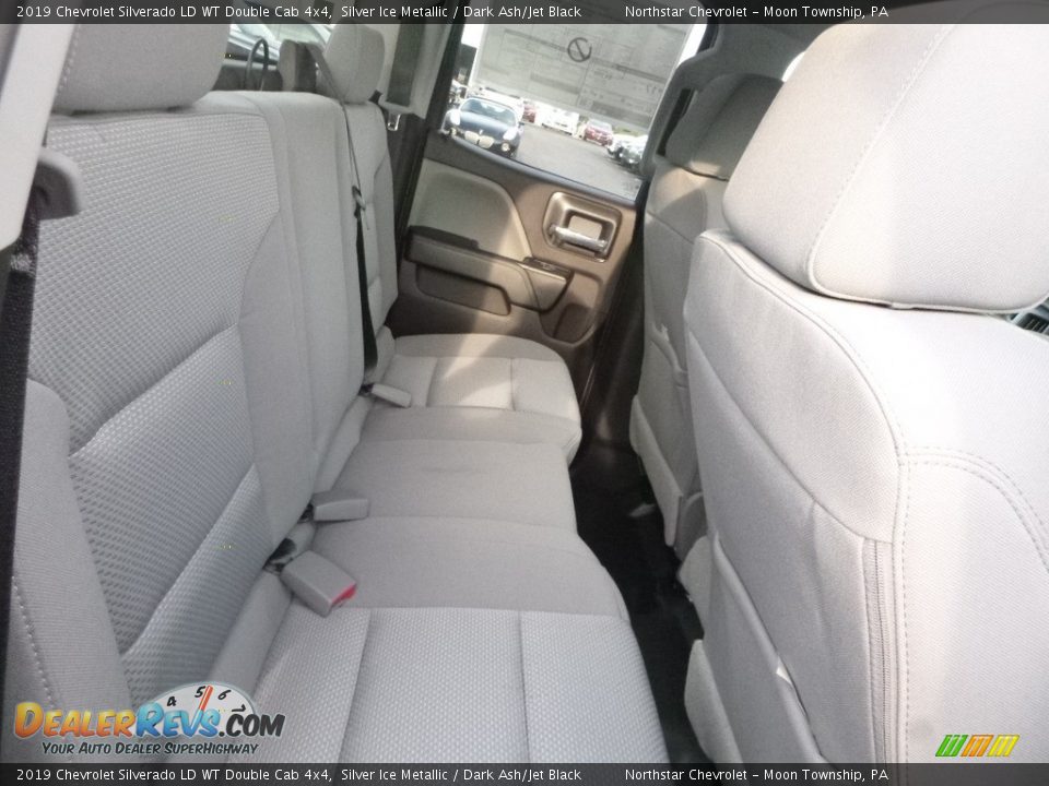Rear Seat of 2019 Chevrolet Silverado LD WT Double Cab 4x4 Photo #13