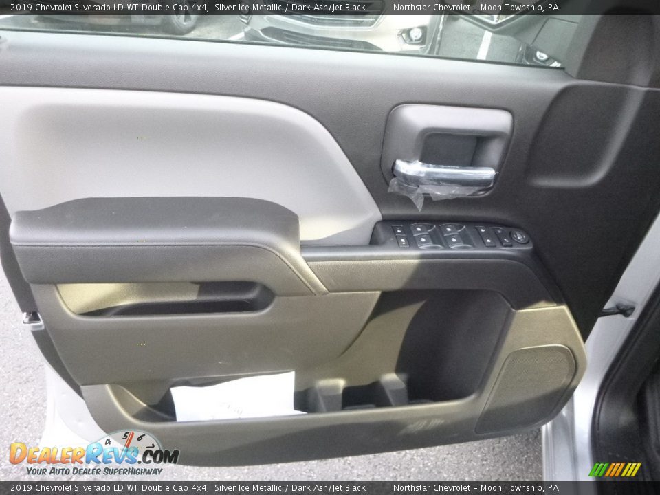 2019 Chevrolet Silverado LD WT Double Cab 4x4 Silver Ice Metallic / Dark Ash/Jet Black Photo #16