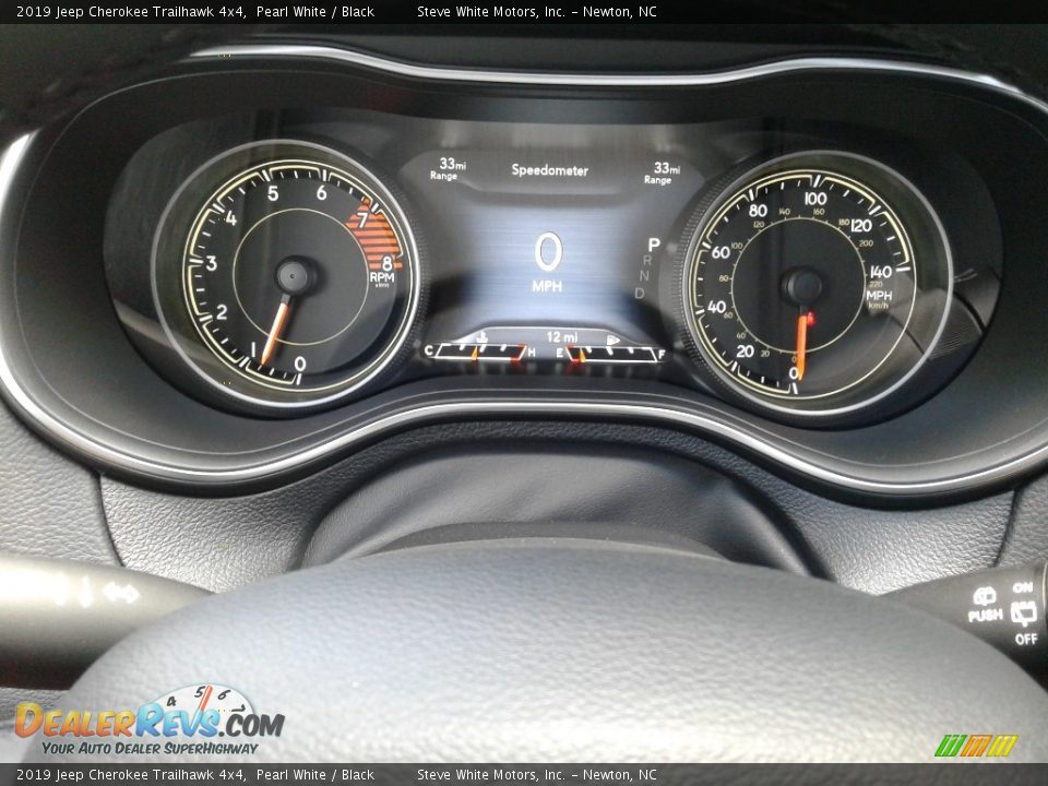 2019 Jeep Cherokee Trailhawk 4x4 Pearl White / Black Photo #20