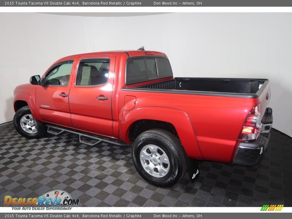 2015 Toyota Tacoma V6 Double Cab 4x4 Barcelona Red Metallic / Graphite Photo #8