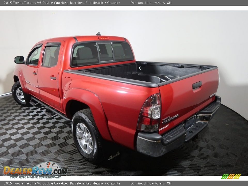 2015 Toyota Tacoma V6 Double Cab 4x4 Barcelona Red Metallic / Graphite Photo #9
