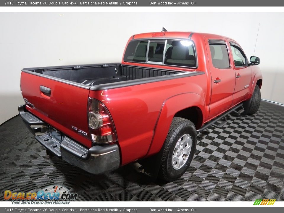2015 Toyota Tacoma V6 Double Cab 4x4 Barcelona Red Metallic / Graphite Photo #11
