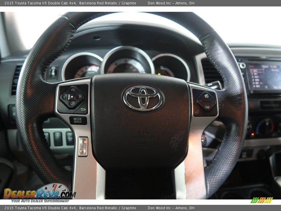 2015 Toyota Tacoma V6 Double Cab 4x4 Barcelona Red Metallic / Graphite Photo #14