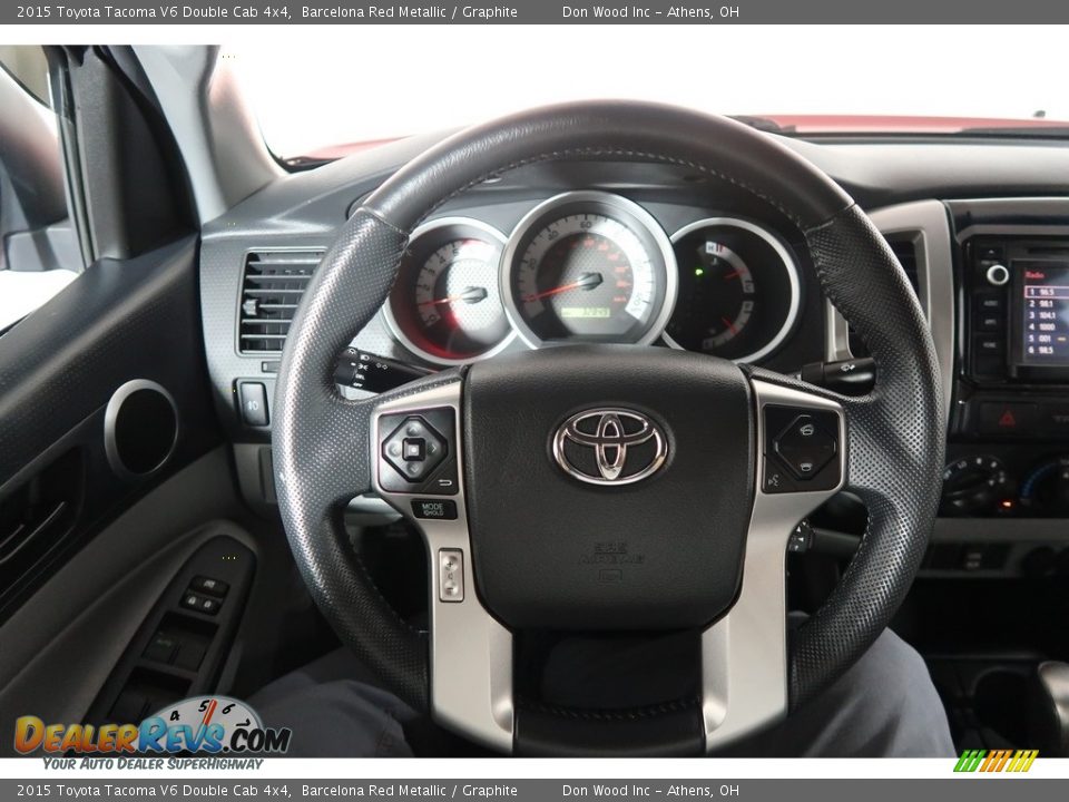 2015 Toyota Tacoma V6 Double Cab 4x4 Barcelona Red Metallic / Graphite Photo #16