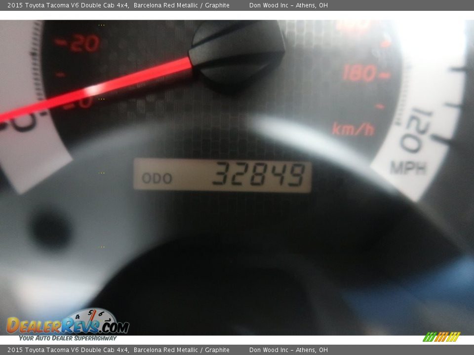 2015 Toyota Tacoma V6 Double Cab 4x4 Barcelona Red Metallic / Graphite Photo #19