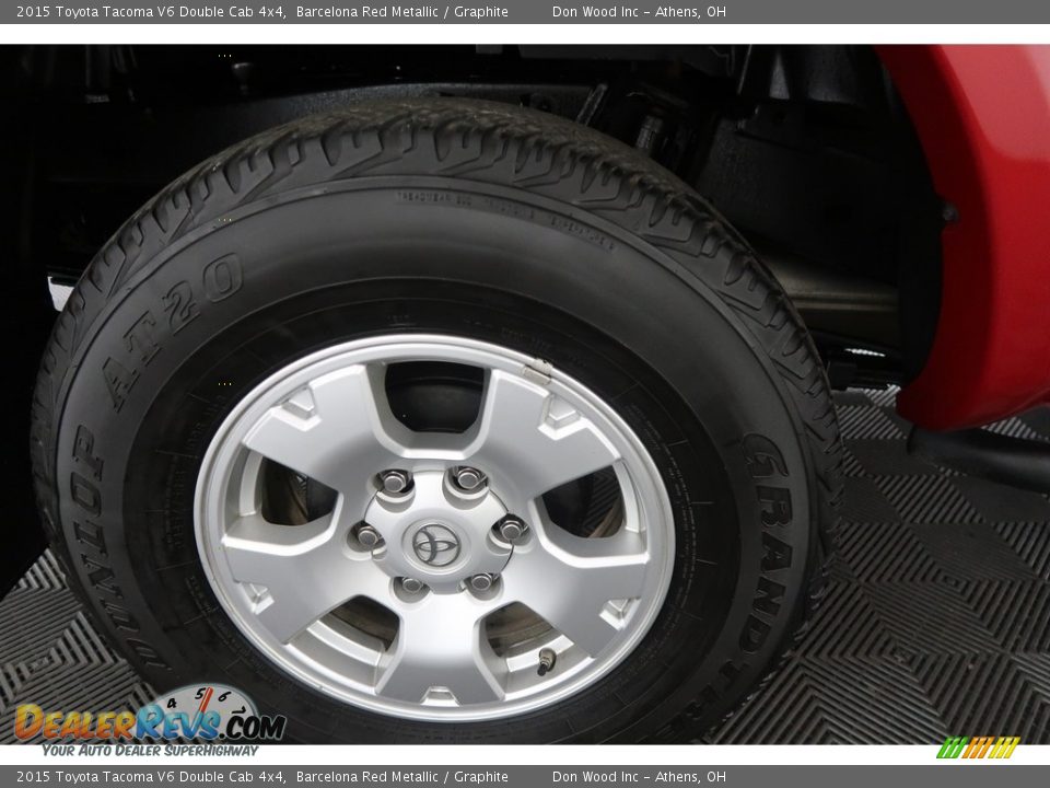 2015 Toyota Tacoma V6 Double Cab 4x4 Barcelona Red Metallic / Graphite Photo #25
