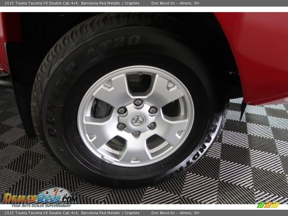2015 Toyota Tacoma V6 Double Cab 4x4 Barcelona Red Metallic / Graphite Photo #26