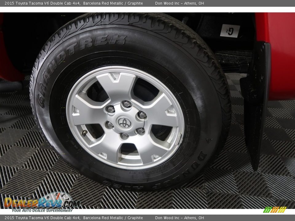 2015 Toyota Tacoma V6 Double Cab 4x4 Barcelona Red Metallic / Graphite Photo #27