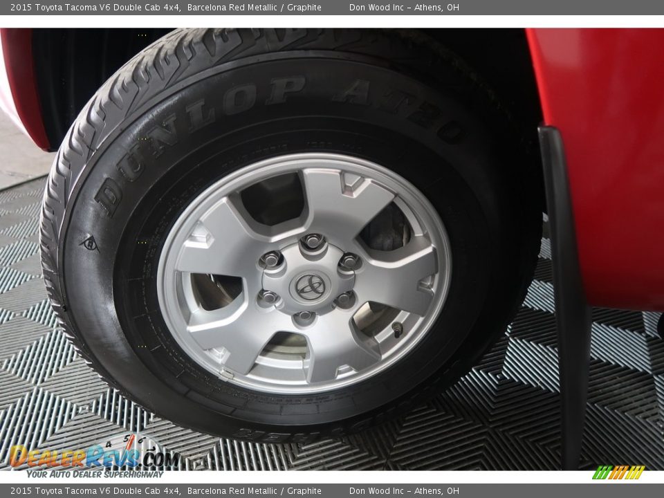 2015 Toyota Tacoma V6 Double Cab 4x4 Barcelona Red Metallic / Graphite Photo #28
