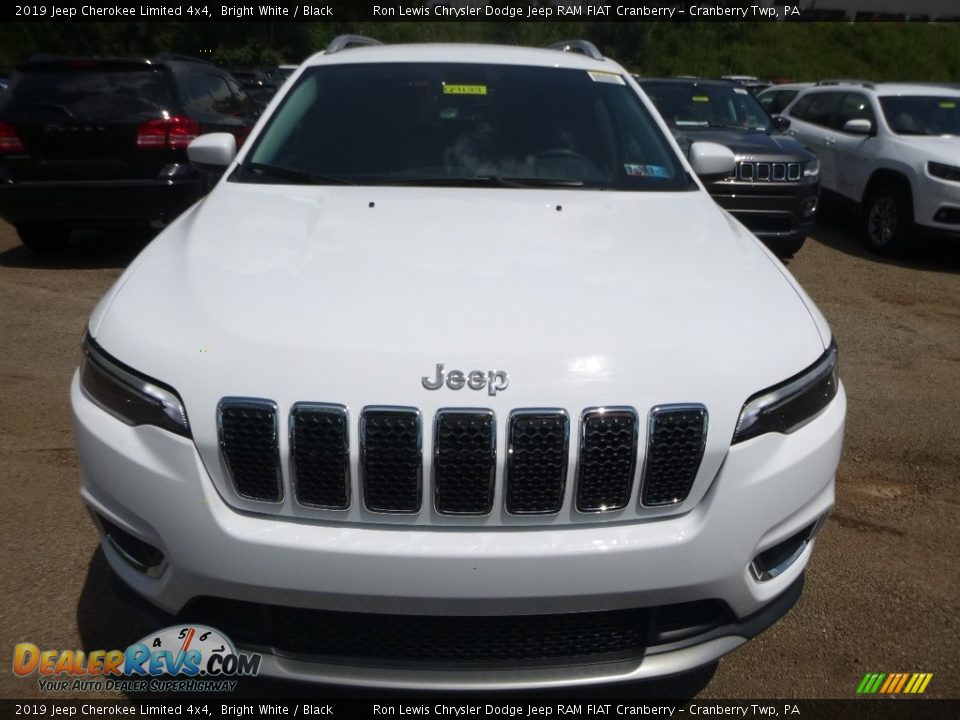 2019 Jeep Cherokee Limited 4x4 Bright White / Black Photo #8