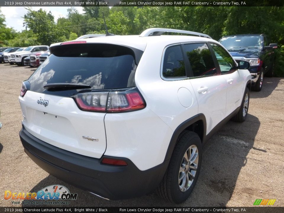 2019 Jeep Cherokee Latitude Plus 4x4 Bright White / Black Photo #5