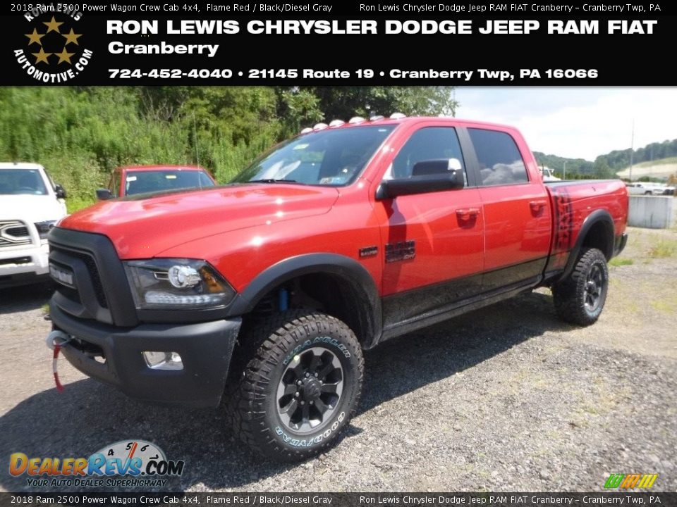 2018 Ram 2500 Power Wagon Crew Cab 4x4 Flame Red / Black/Diesel Gray Photo #1