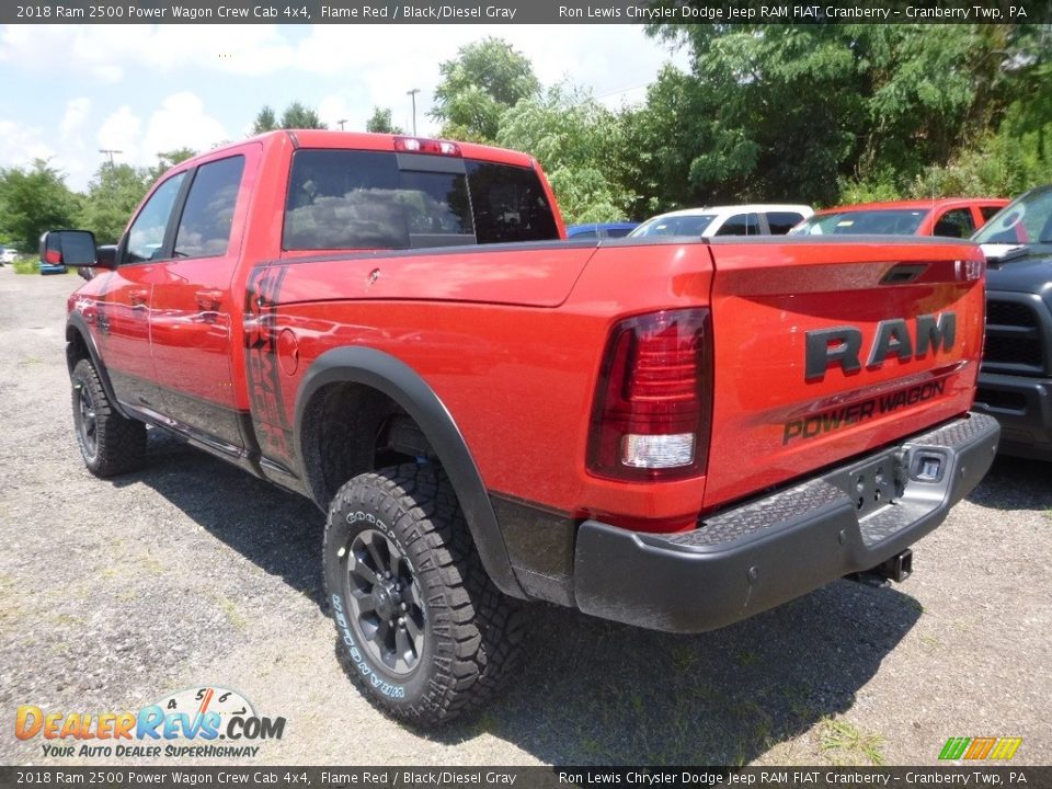 2018 Ram 2500 Power Wagon Crew Cab 4x4 Flame Red / Black/Diesel Gray Photo #3