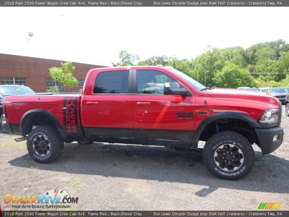 2018 Ram 2500 Power Wagon Crew Cab 4x4 Flame Red / Black/Diesel Gray Photo #6