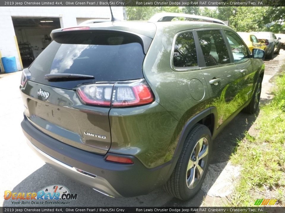 2019 Jeep Cherokee Limited 4x4 Olive Green Pearl / Black/Ski Grey Photo #5